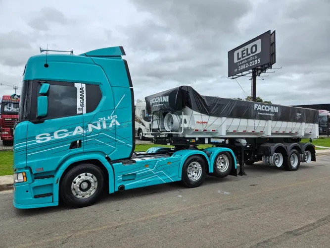 Scania R450 6x2 Ano 21 Aut Euro  5 Baixo Km TOP    + Carreta Basculante Facchini 25m³ 0 KM