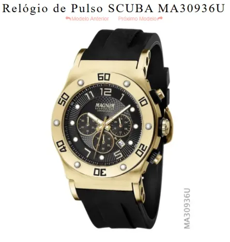 Relógio Magnum SCUBA MA30936U