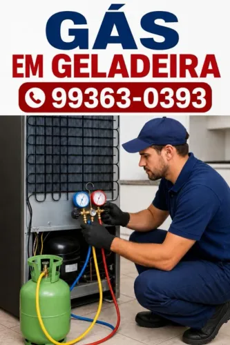 Carga de gás em geladeira e Freezer 