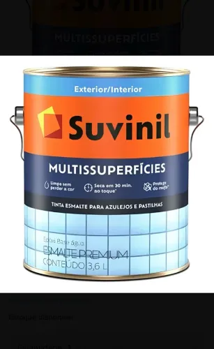TINTA EPÓXI PARA COZINHAS E BANHEIROS  3,2L - BRANCO SUVINIL