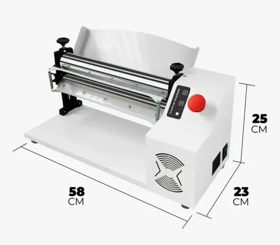 Cilindro Elétrico Laminador Em Inox Pastéis Pão Pizza Massa Saro