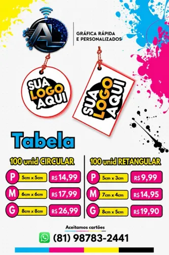 Tags Personalizadas para sua Marca!