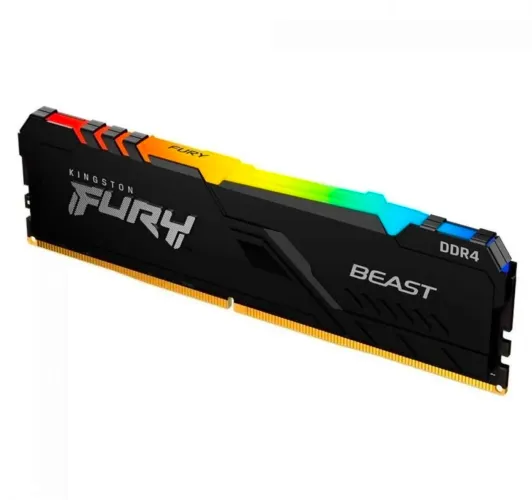 1 Memória DDR4 Kingston Fury Beast RGB, 16GB, 3200Mhz 