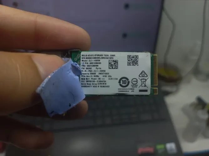 NVME SSD DE 256GB