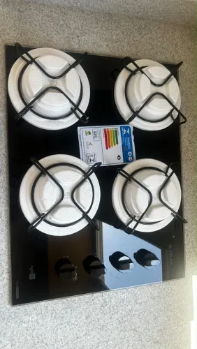 Fogão Cooktop 4 Bocas mesa de Vidro marca Atlas NOVO