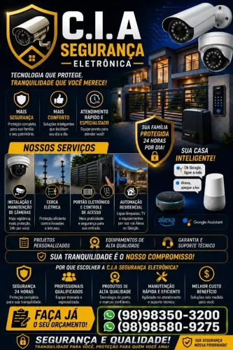 Instalação manutenção de motores, câmeras, cerca elétrica em geral