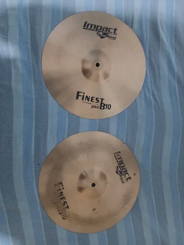 Pratos Hi-hat Bronze liga 10 14" polegadas no precinho