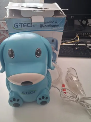 Inalador e nebulizador G-TECH NEBDOG Azul Infantil