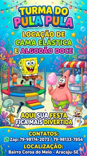 Locação de Pula Pula e Algodão Doce