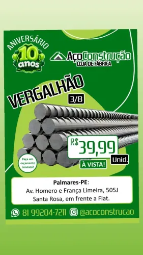 Vergalhões 3/8 5/16