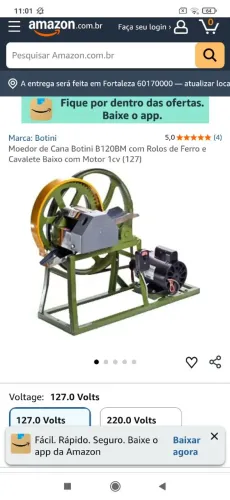 Moedor engenhoca de cana