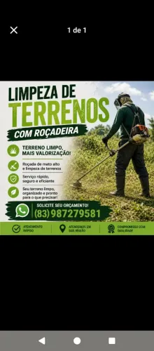 Limpeza de terenos residência 