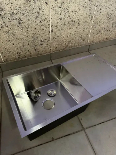 Cuba Gourmet para Cozinha Aço Inox 304 99x50cm Kanindé Prata Pingoo