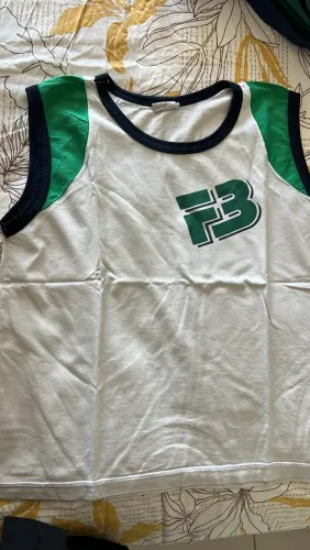 Camisa educação física uniforme escola Farias Brito 