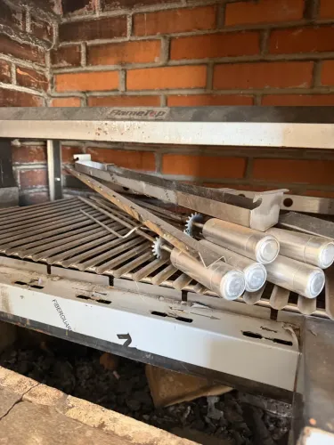 Churrasqueira Grill Grelha parrilha Elevatória C/6 espetos
