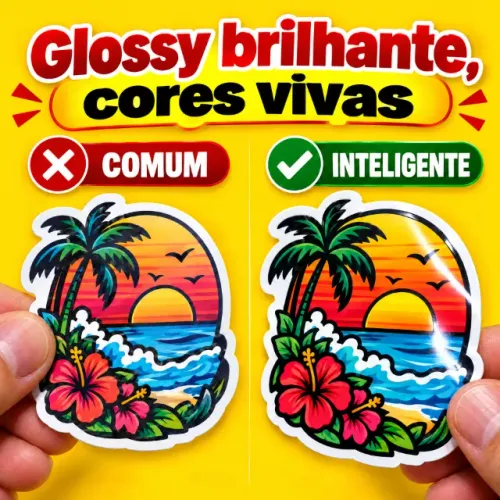 600 Adesivos Personalizados R$ 39,90 | À Prova d'Água | Brasília