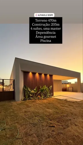 Casa Térrea no Alphaville Sergipe!! Menor Preço do Mercado!!