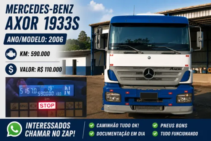 Caminhão Mercedes - benz axor 1933S