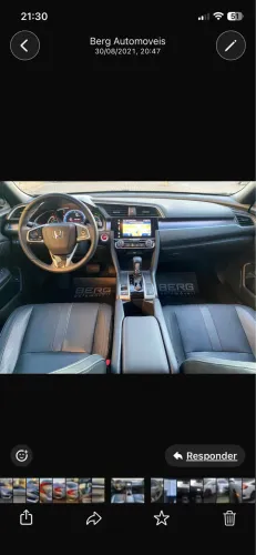 Honda Civic Sedan Touring 1.5 Turbo 16V Aut.4p 2018