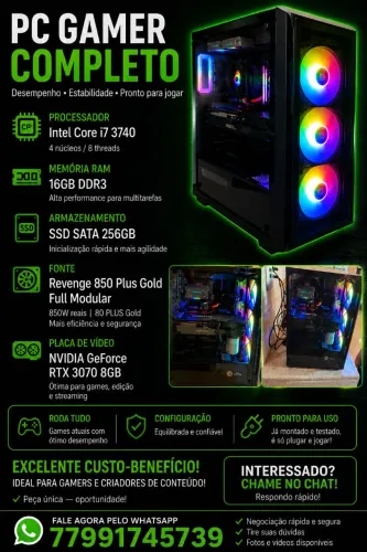 Vende-se pc gamer
