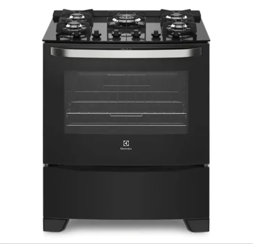 Fogão de Piso Electrolux 5 Bocas Automático com Mesa de Vidro Tripla Chama (76GS) - Bivolt