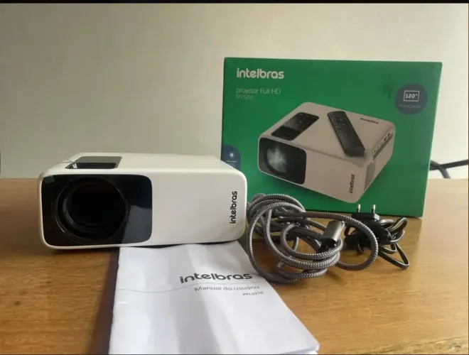Projetor Pfl5210 Full Hd 3800 Lúmens Intelbras Cor Branco (Usado)