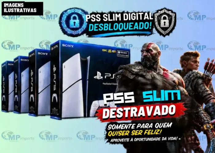 Loja MP Imports: Console PS5 Desbloqueado com Jogos Novo! 