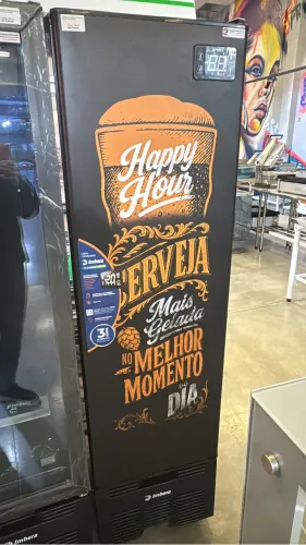 Cervejeira slim 244 litros porta sólida Imbera