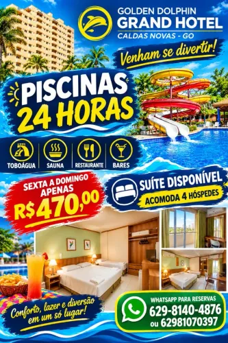 Caldas Novas é no GoldenDolphin