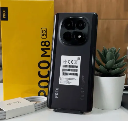 Poco M8 5G (NFC) 256GB + 8GB RAM PRETO LACRADO VERSÃO GLOBAL