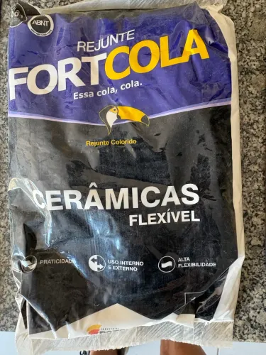 16 kg de rejunte branco tipo II Fortcola.
