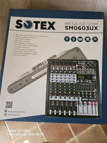 Mesa de Som SOTEX - SM0603UX