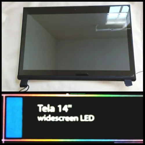 Tela Touch Widescreen  Led "14"+ Câmera Video interna  ( Funcionando )