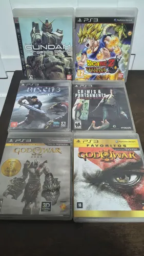 Lote com 6 jogos PS3