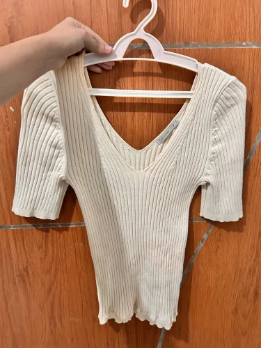 Blusa feminina canelada