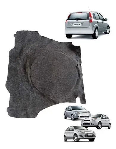 Carpete Porta Mala Fiesta Hatch Rocam 2002 A 2014 Preto