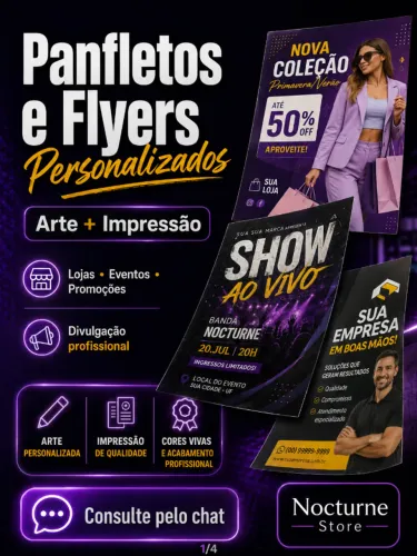 Panfletos e Flyers Personalizados | Arte + Impressão