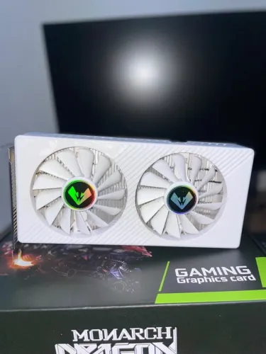 placa de vídeo MOUGOL RX 580 8GB, com memória GDDR5. Ótima opção para computador gamer