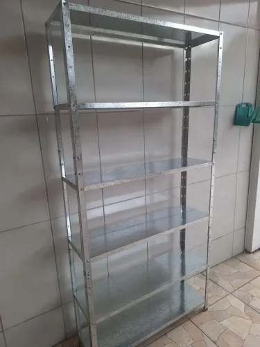 Estante de aço nova na caixa lacrada 6 prateleiras 90x185x27