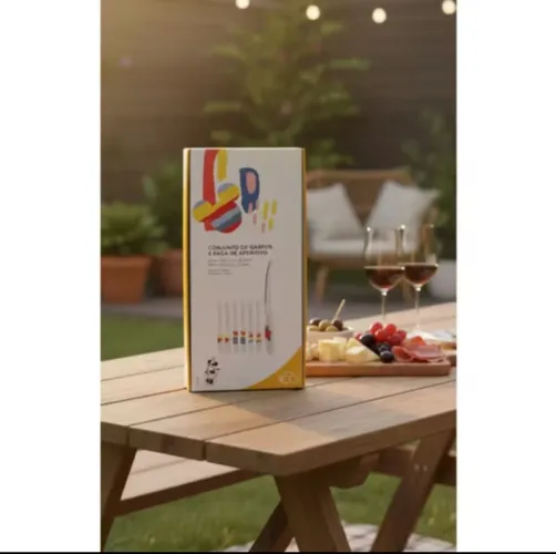 Conjunto de garfos e faca aperitivos 