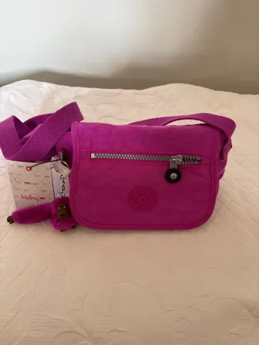 bolsa kipling com macaquinho pink