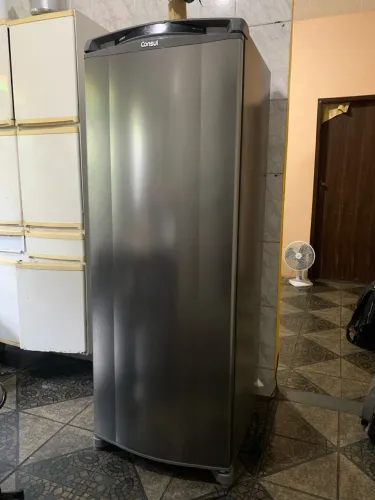 Geladeira Consul Frost Free 337L cor inox