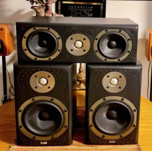 <br>Caixas TRIO 3.0 B&W 303 LCR3 100W 8ohms 88dB 90dB