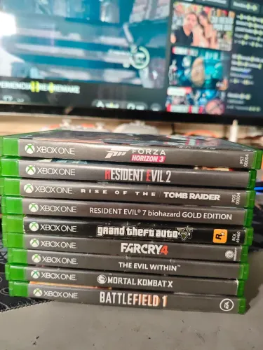 Jogos de Xbox one mídia física
