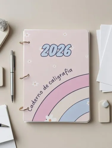 Caderno de caligrafia para adultos