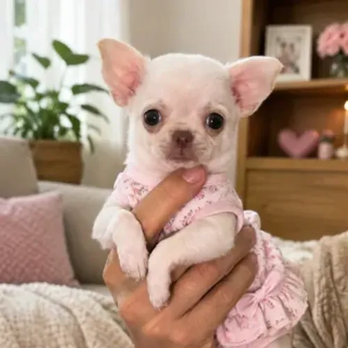 Chihuahua Fêmea de Pelo Curto - Pronta Entrega