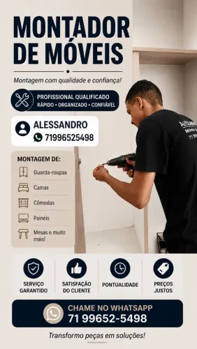 Montador de móveis profissional