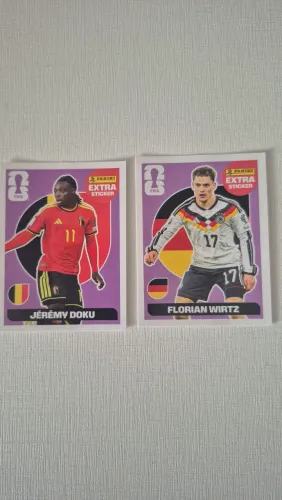 Extra Stickers Florian Wirtz e Doku - Unidade