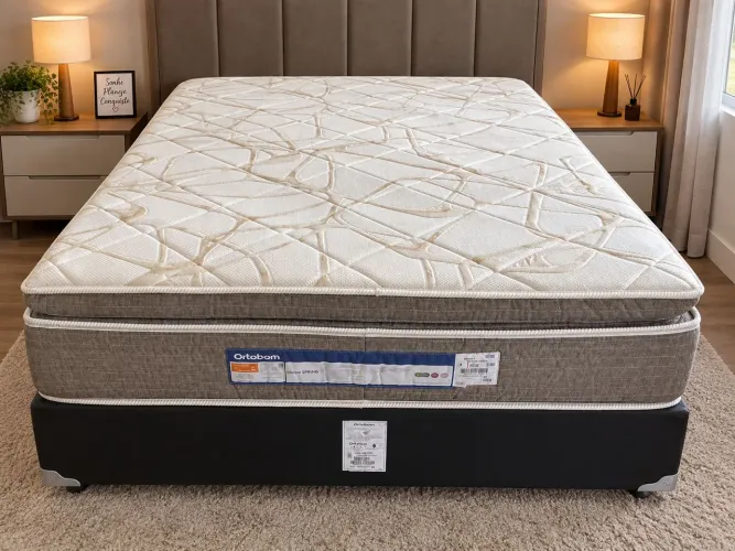 Cama casal ortobom