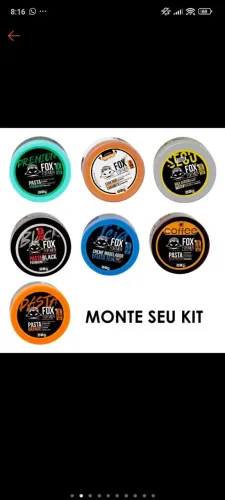 Pomadas para cabelo Fox for man